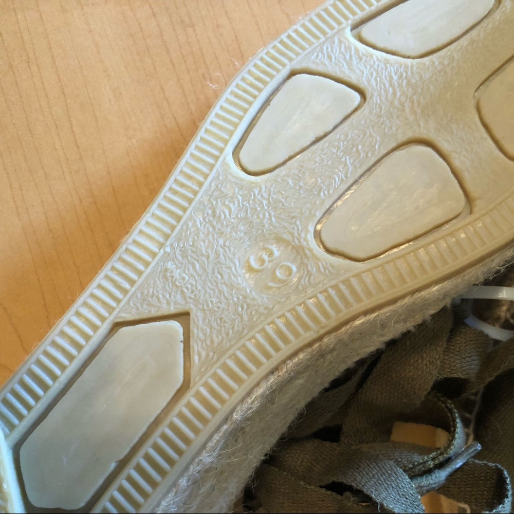 NWOT Alparatera La Manual Espadrilles Wedge Sandals Fish Mouth Toes Canv… - Picture 3 of 7